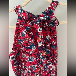 LOFT dress XS high neck, floral